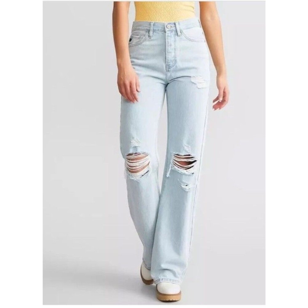 KanCan Light Wash High-Rise Flare Jeans